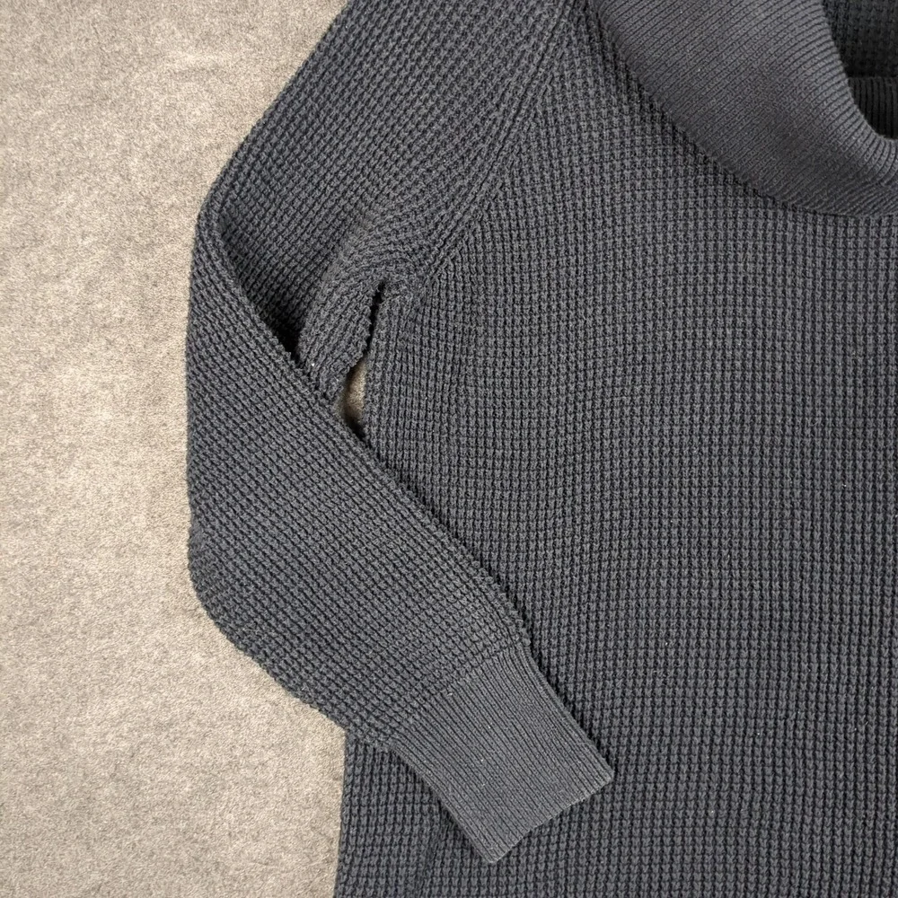 Michael‎ Kors Cowl Neck Waffle Knit Sweater Womens Sz M Gray Long Sleeve Relaxed